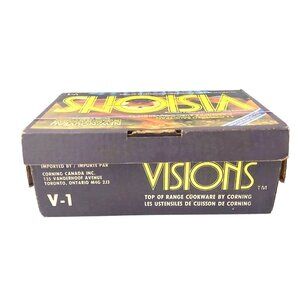 Visions by Corning 1 L Covered Saucepan V1 Original Box with Instructions France